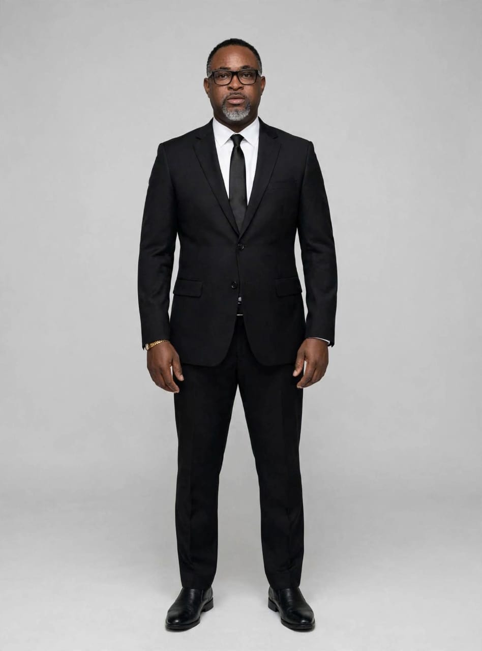 Corporate Executive Portrait in Black Suit & Tie